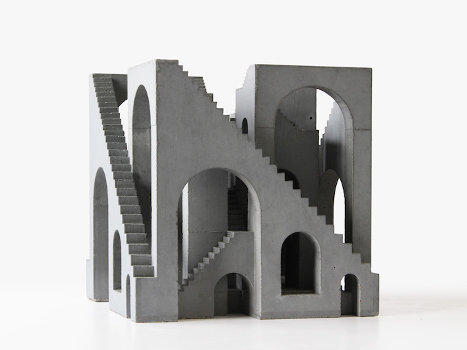 Concrete sculpture - "Ambulatory no.4" - 2020 - 12x12x12 in
