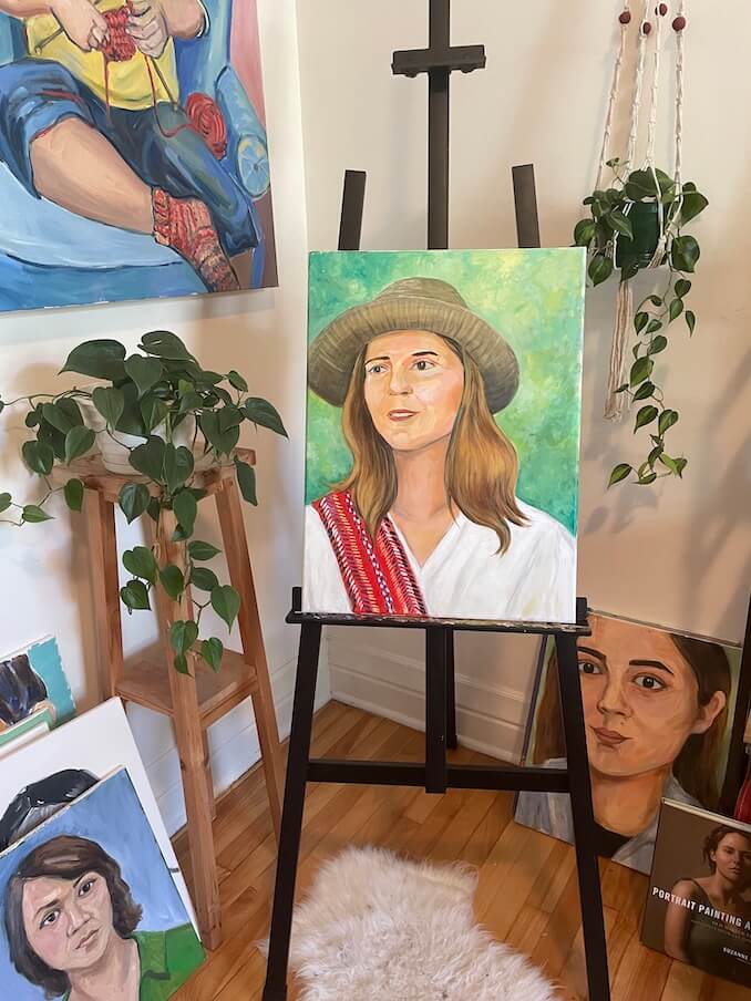My painting corner