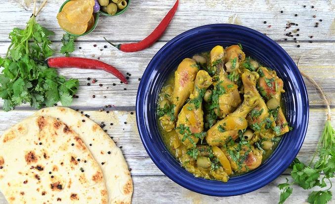 Chicken & Preserved Lemon Tajine recipe by Maha Bensouda