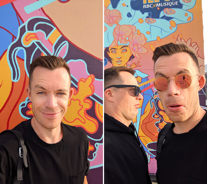 Marking the completion of a festival wall with my brother and good pal, Steve. It’s been harder to synchronize in recent years as we’ve both been very busy, but we make it count.