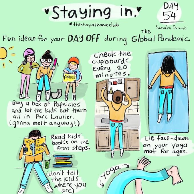Day 54 of the Staying In comic series.