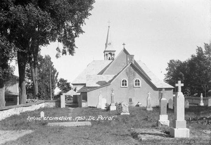 1929-Montreal Ile Perrot Church and Cemetery
