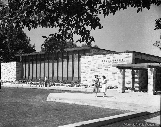 1957-Aout-15- Restaurant du Jardin botanique