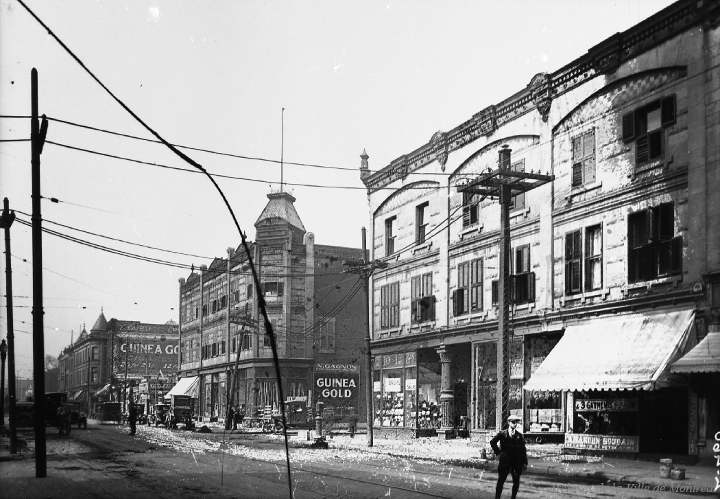 1926-Photographie de la rue Craig (Saint-Antoine) en direction ouest, à partir de la rue de Bleury