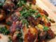 Chicken wings with Chimichurri and Garlic Sauce