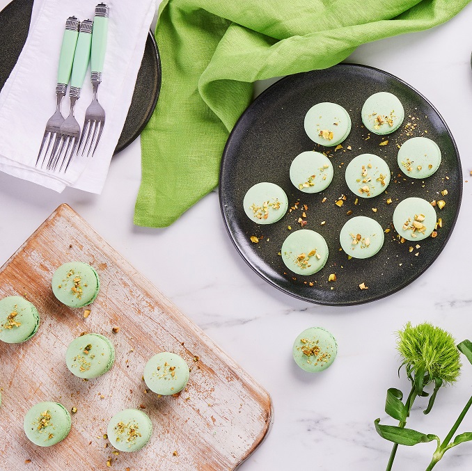 Pistachio Macarons