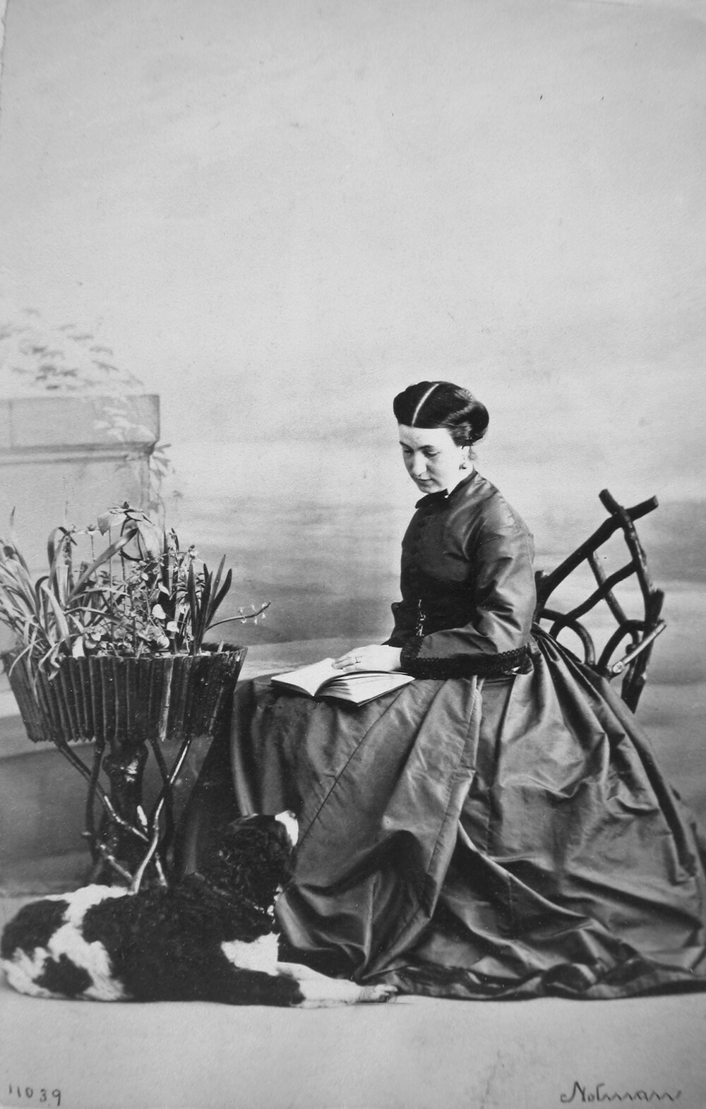 1864 - Miss Rose and dog, Montreal