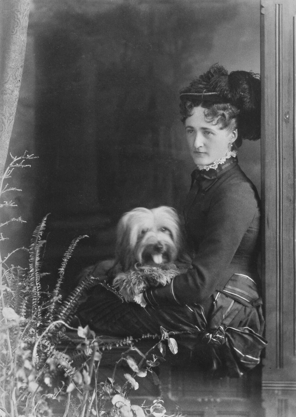 1881 - Miss Hawley and dog, Montreal