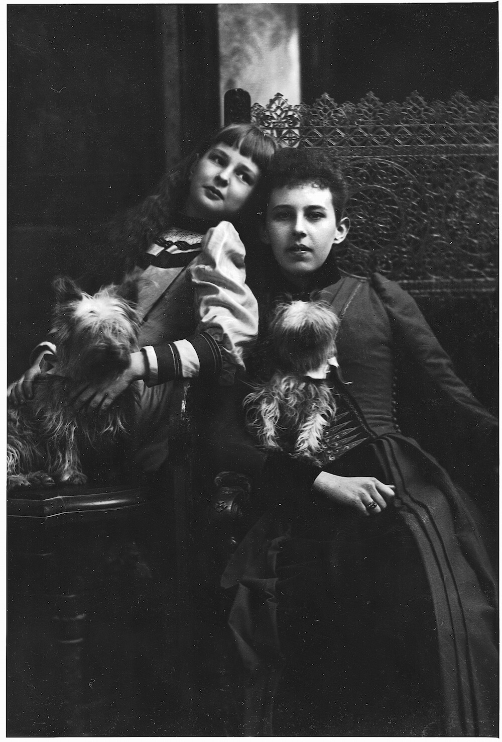 1891 - The Misses Lyman and dogs, Montreal