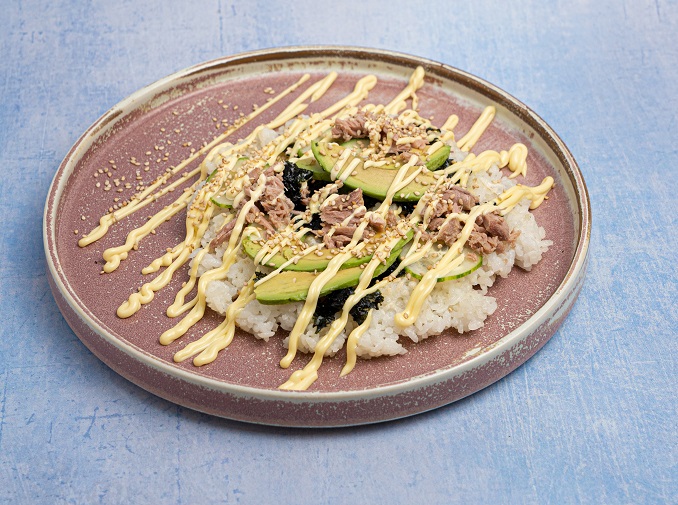 Recipe for Sushi Pizza with Tinned Tuna