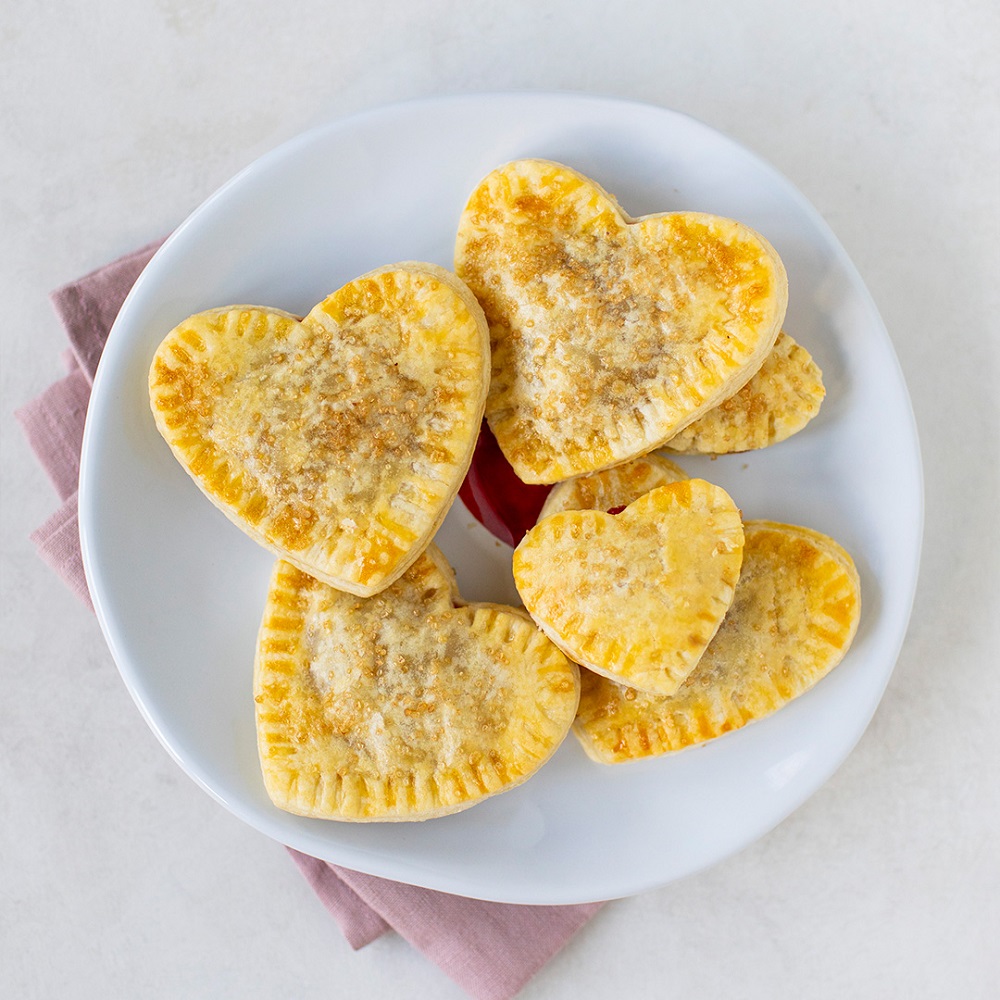 Recipe for Heart Shaped Strawberry Hand Pies