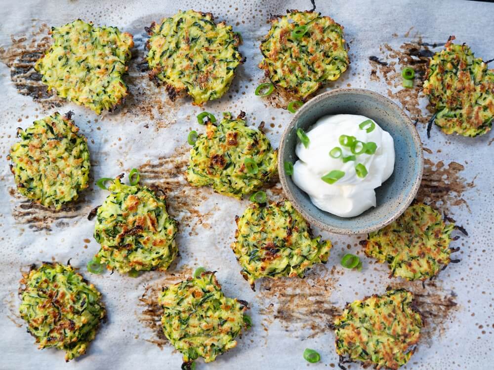 Recipe for Baked Zucchini Fritters