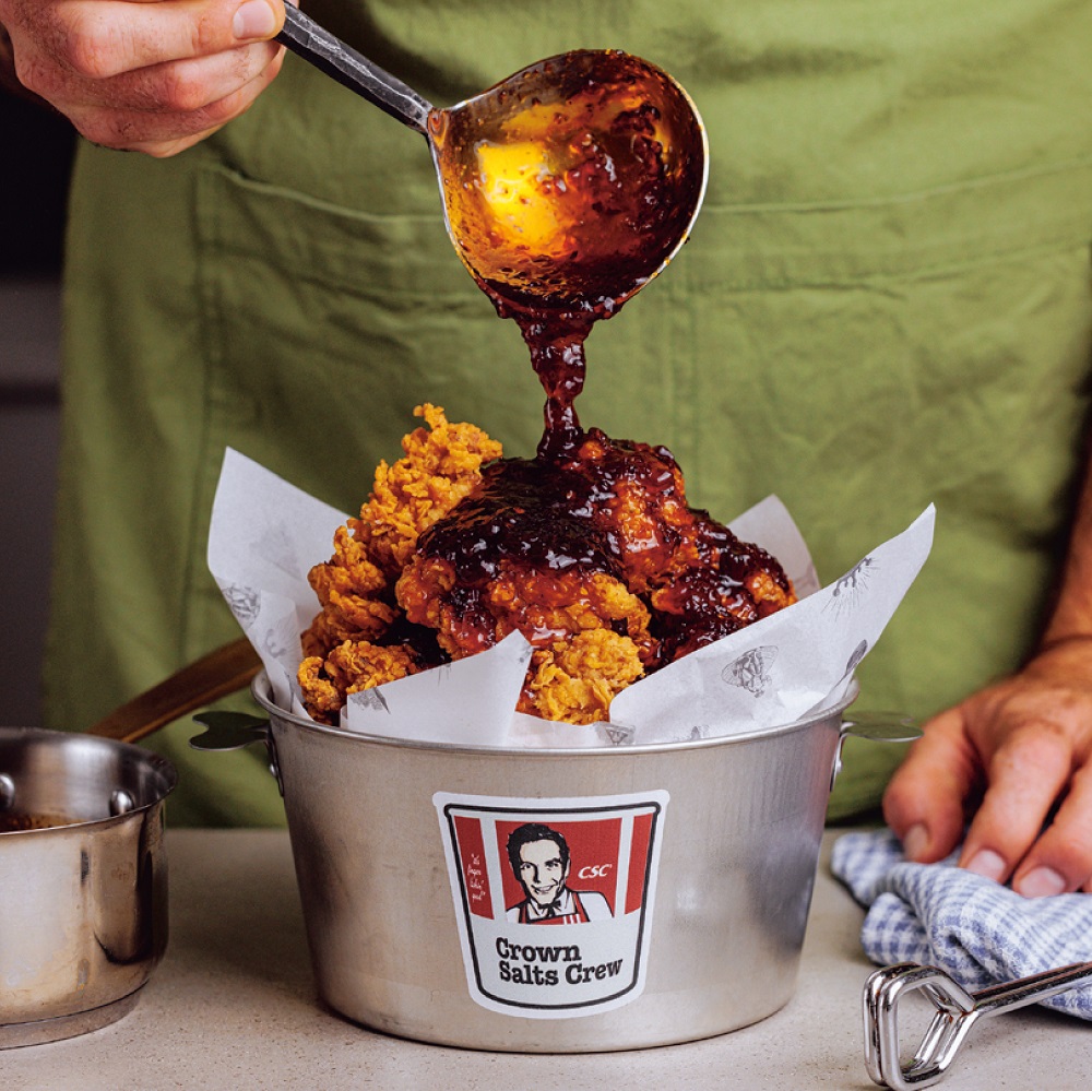 Recipe for Fried Chicken with Hot Pepper Maple Glaze