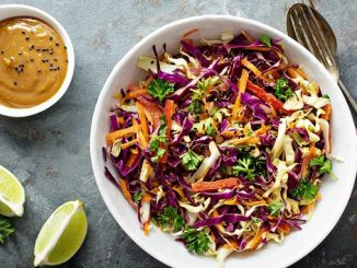 Recipe for Asian Coleslaw with Ginger Soy Dressing