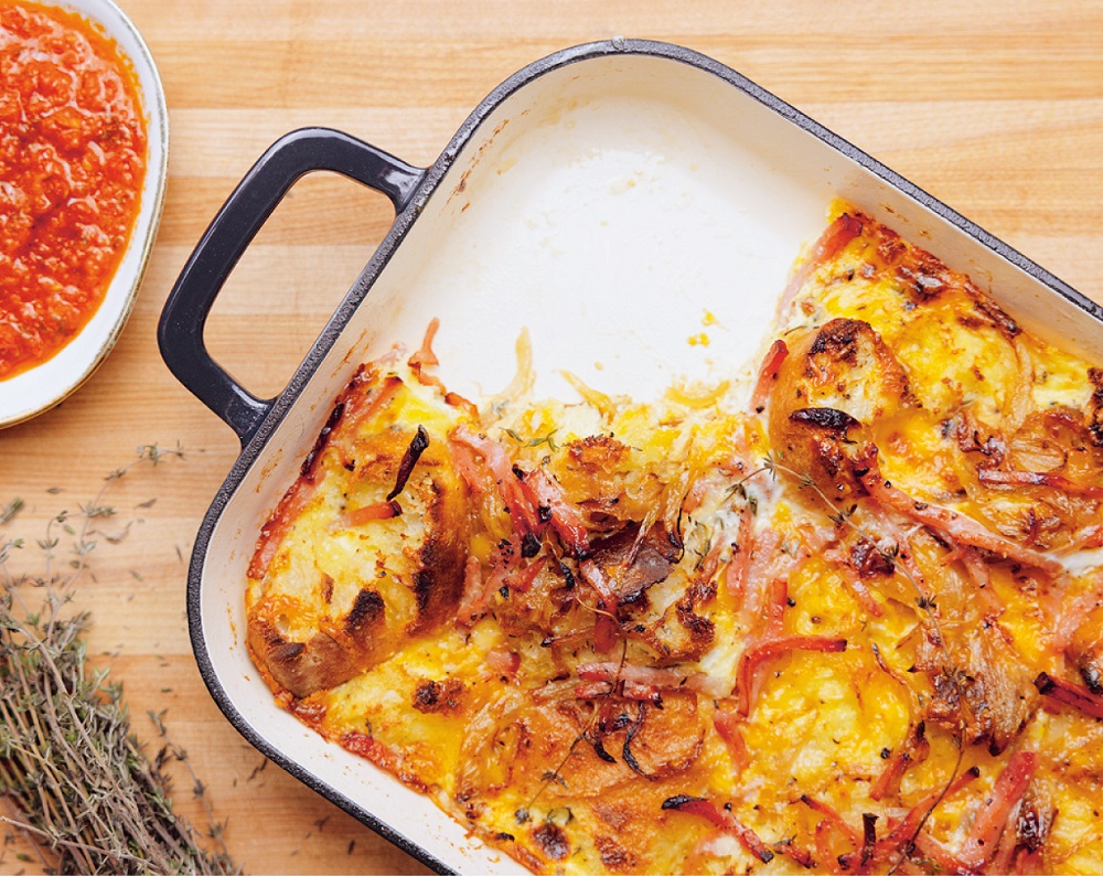 Recipe for Savoury Breakfast Bread Pudding