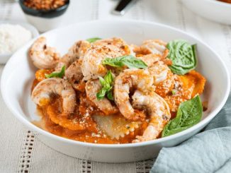 Spicy Shrimp Ravioli with Rosé Sauce