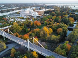 Montreal casino during fall