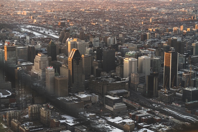 Montreal downtown skyline