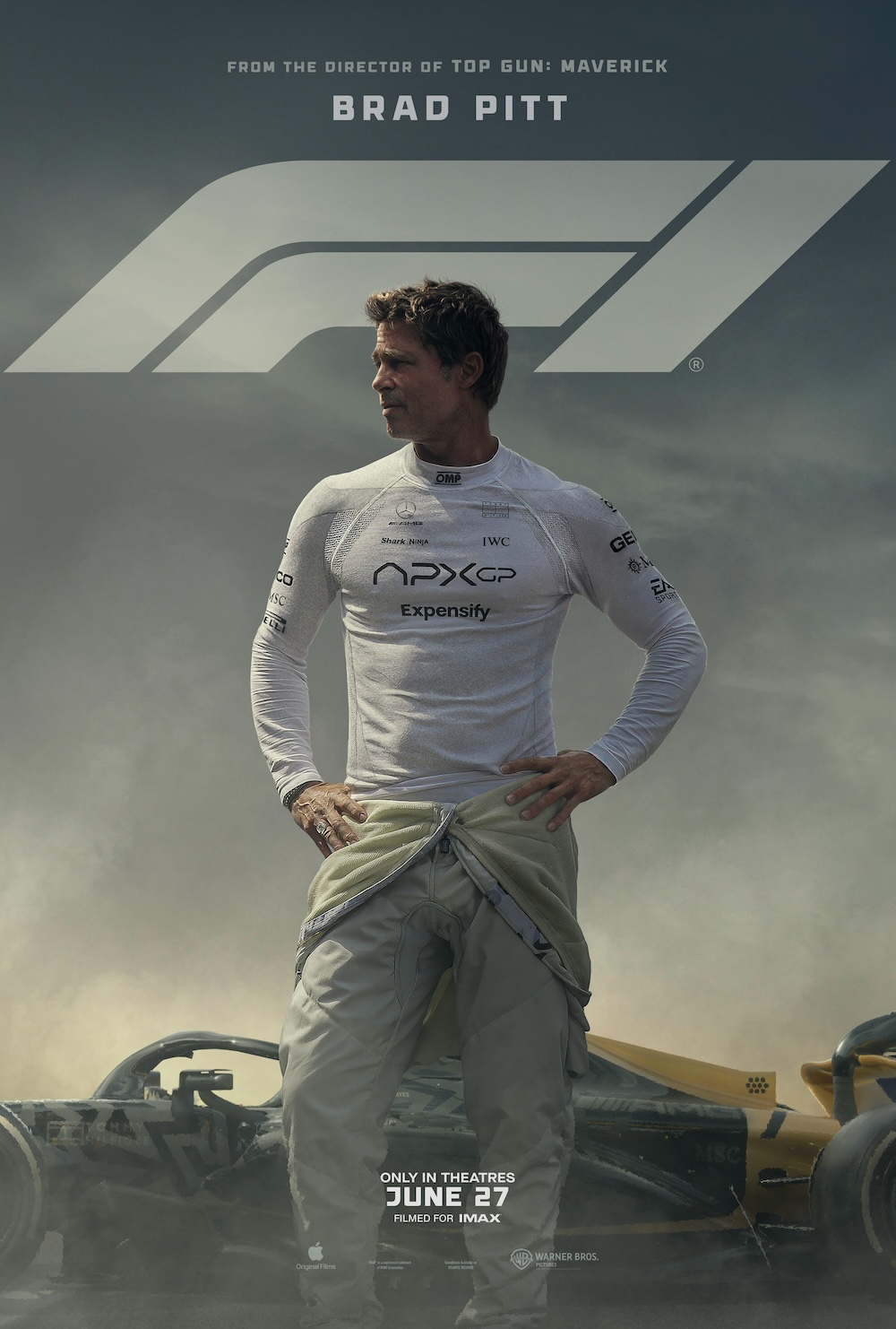 F1 movie poster for Official Trailer release