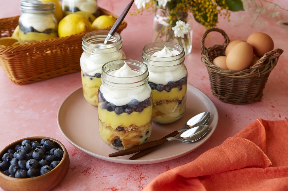Recipe for Lemon Blueberry Bread Pudding