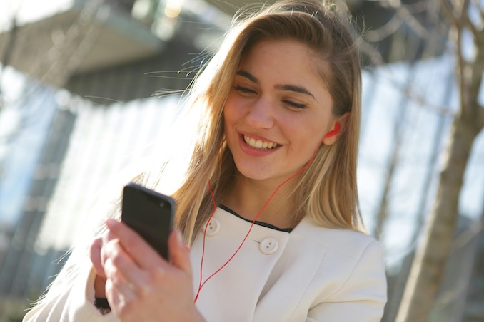 Woman on cell phone