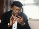 Man using his cell phone