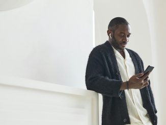 Man using his phone