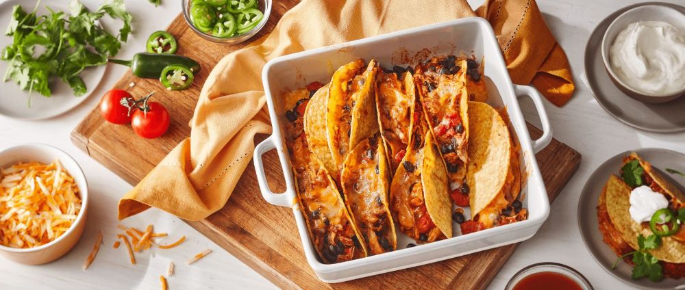 Recipe for Baked Chicken Tacos 