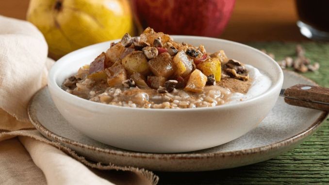 Apple and Pear Steel Cut Oats