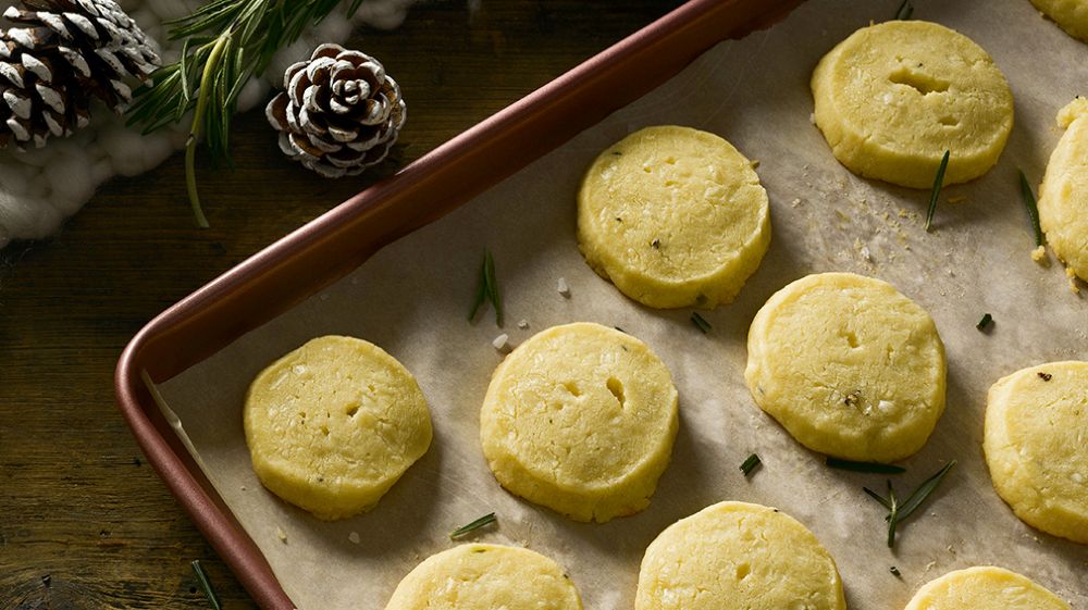 Recipe for Cheddar & Rosemary Shortbread