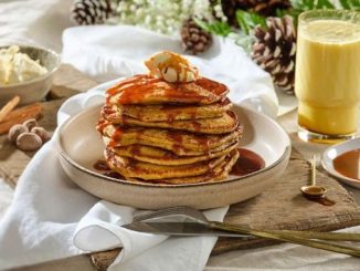 Recipe for Holiday Brunch Eggnog Pancakes