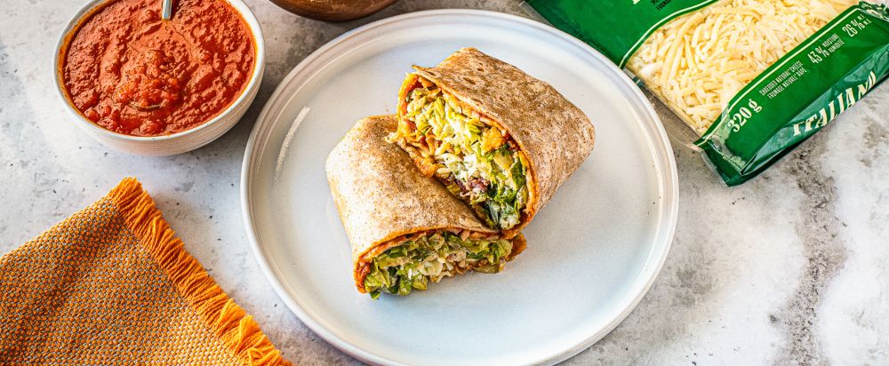 Recipe for Pizza Caesar Wrap