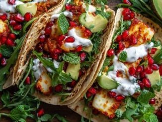 Recipe for Hot Honey Halloumi Tacos