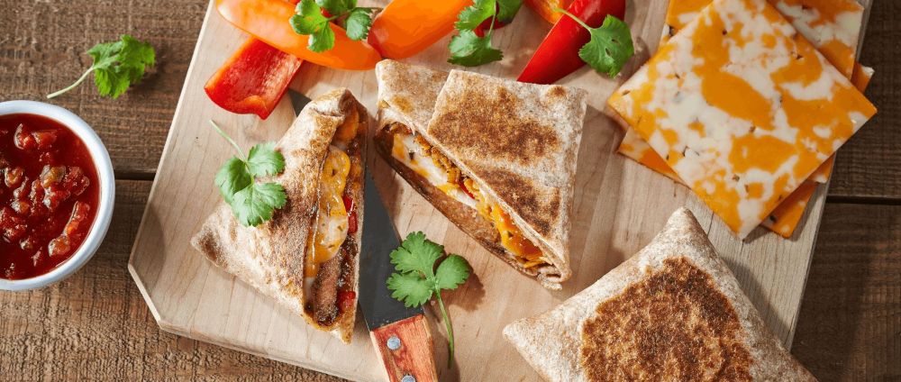 Recipe for Fajita Burger Wraps