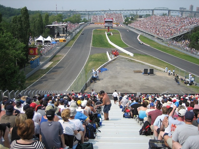 Formula 1 circuit in Montreal