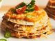 Recipe for Veggie Quesadilla Cake with Tex Mex Shredded Cheese